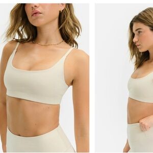 NWOT Mate The Label Scoop Bra in Bone XS